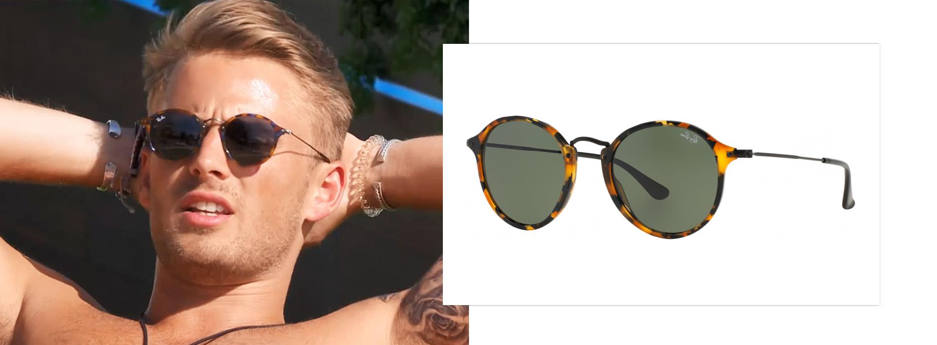 ray ban round fleck sunglasses